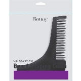 Brittny Professional Beard Shaping Comb Color Black & White #48504 (Pack of 2)
