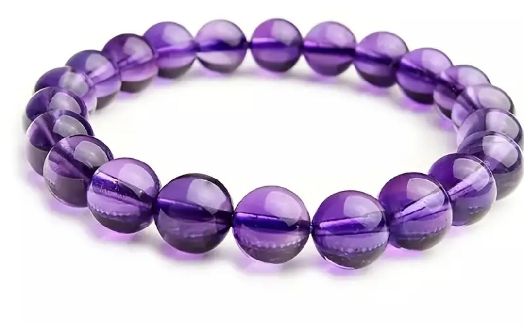 1pc Fashion Cool Creative Purple Breath Lucky Energy Bracelet, Holiday Party Gifts For Women Men, Accessories Jewelry Gifts